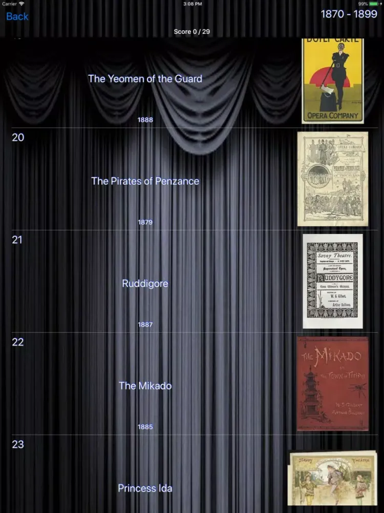 On Stage: Musicals iPad  Screenshots