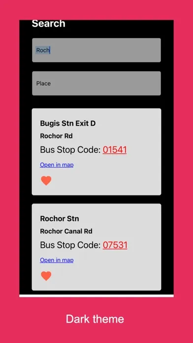 Singapore Bus Arrival سکرین شاٹس