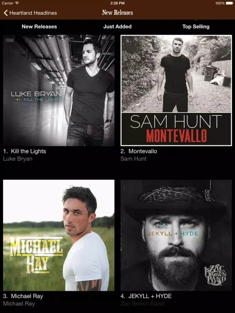 Heartland Headlines - Country Music News, New Music Releases, and Concert Tickets iPad  سکرین شاٹس