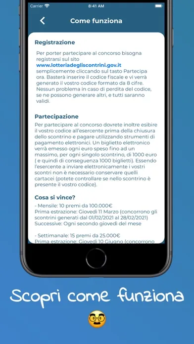 Capturas de pantalla de Lotteria Scontrini App
