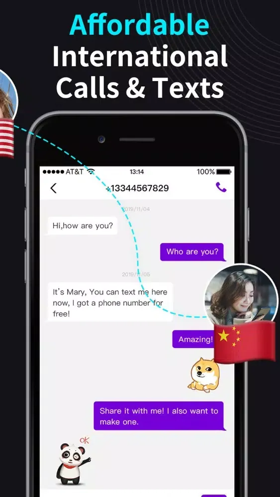 Screenshot di 2Num: Private 2nd Phone Number