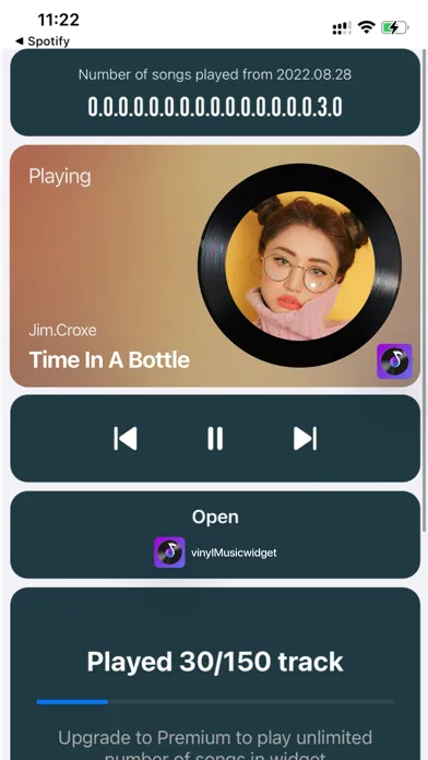 Ảnh chụp màn hình của MS Vinyl - Music Widget