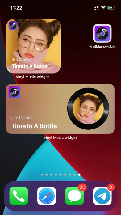 Ảnh chụp màn hình của MS Vinyl - Music Widget