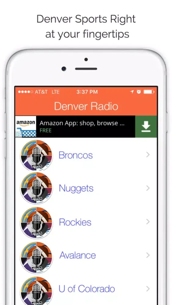 Denver Gameday Radio for Broncos Rockies & Nuggets স্ক্রিনশট