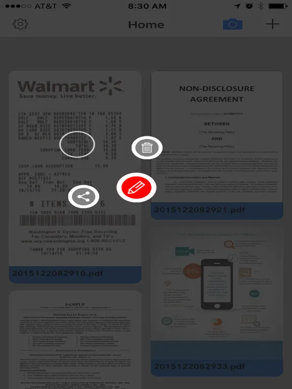 DocuScan - PDF Document Cam Scanner & Scan Converter App iPad Screenshots