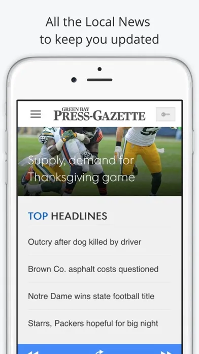 Captures d'écran de Green Bay GameDay Live Radio – Packers & Bucks Edition
