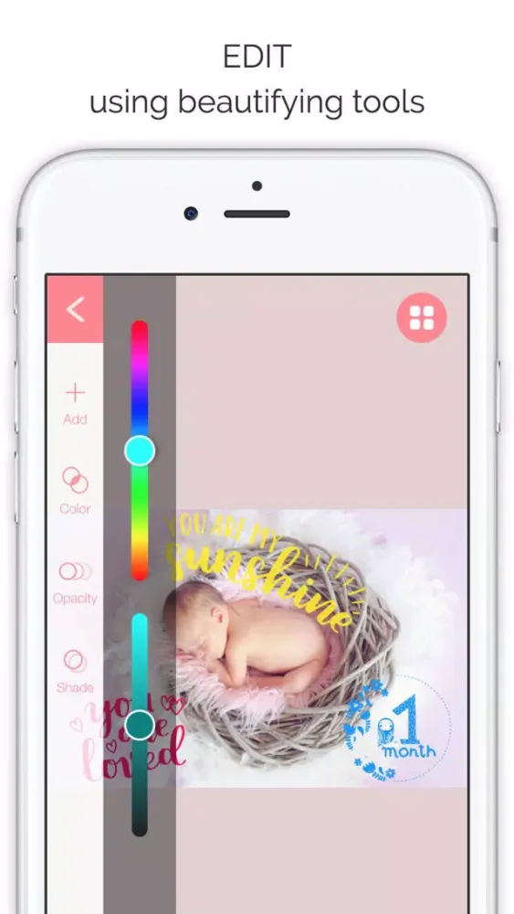 Скриншоты Swaddle - Photo Editor for Baby Pics & Pregnancy