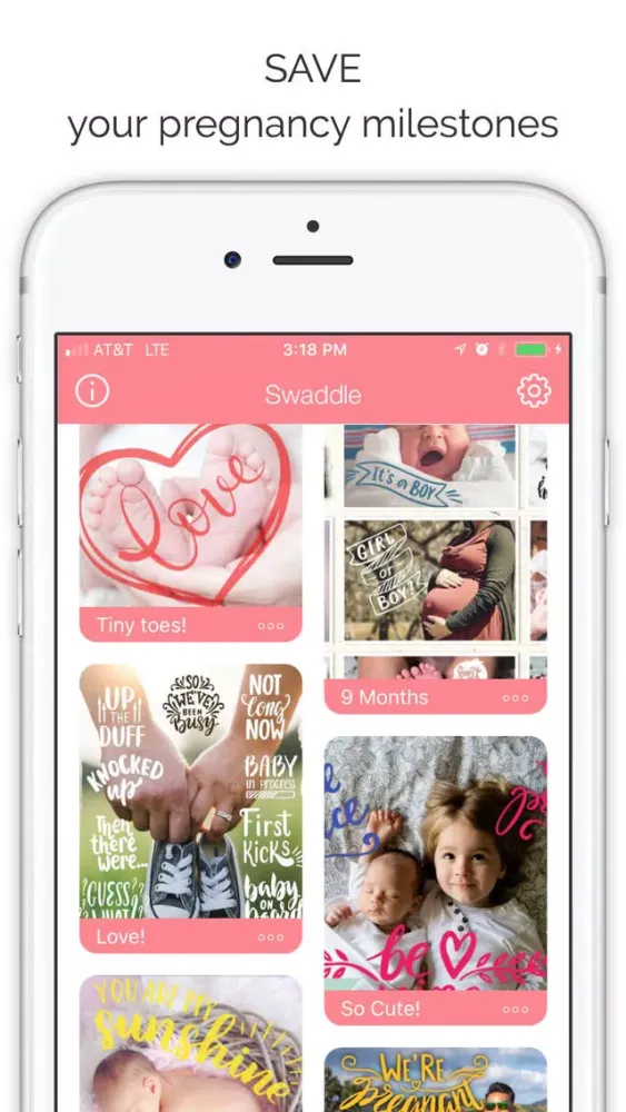 Скриншоты Swaddle - Photo Editor for Baby Pics & Pregnancy