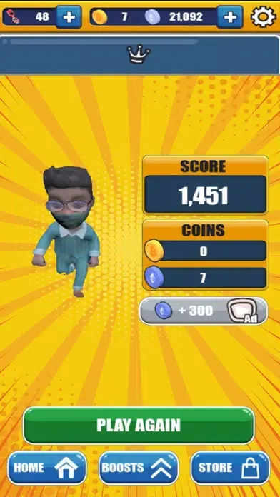 Tangkapan layar Decade Running Game