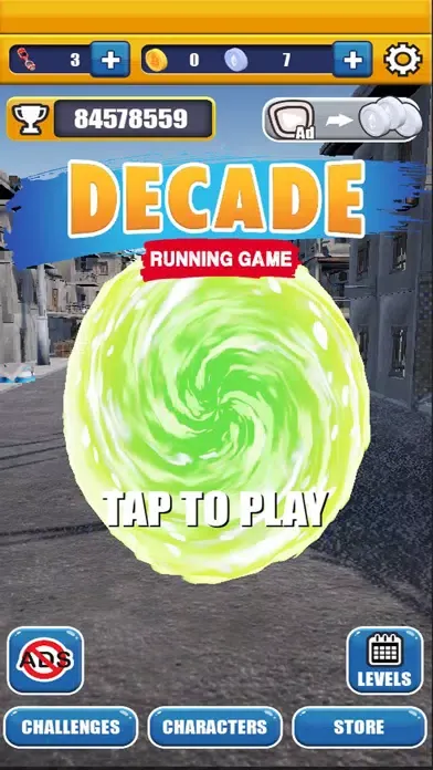 Tangkapan layar Decade Running Game