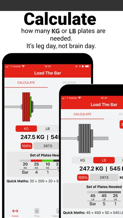 Bar Is Loaded - Gym Calculator سکرین شاٹس