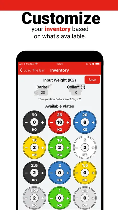 Bar Is Loaded - Gym Calculator سکرین شاٹس