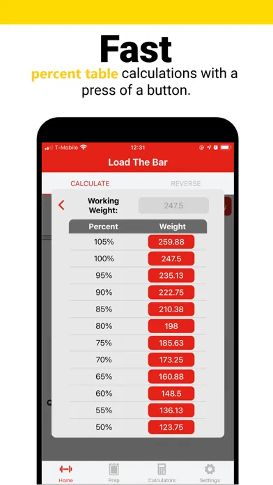 Bar Is Loaded - Gym Calculator سکرین شاٹس