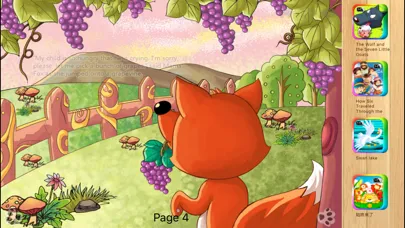 The Fox and the Grapes Bedtime Fairy Tale iBigToy स्क्रीनशॉट