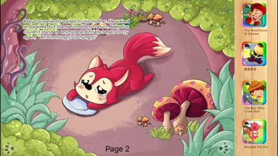 The Fox and the Grapes Bedtime Fairy Tale iBigToy स्क्रीनशॉट