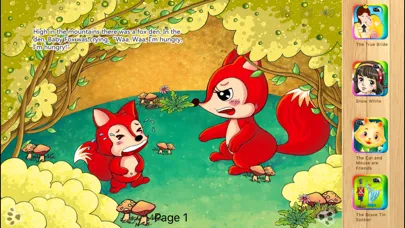The Fox and the Grapes Bedtime Fairy Tale iBigToy स्क्रीनशॉट