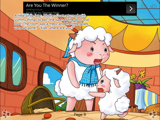 Capturas de tela do Wolf and the Seven Little Goats - Interactive Book iPad 