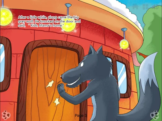 Capturas de tela do Wolf and the Seven Little Goats - Interactive Book iPad 