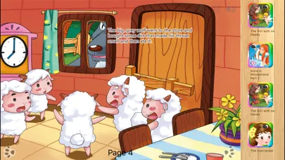 Capturas de tela do Wolf and the Seven Little Goats - Interactive Book
