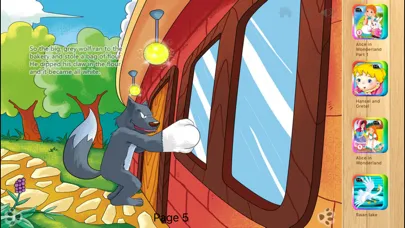 Capturas de tela do Wolf and the Seven Little Goats - Interactive Book