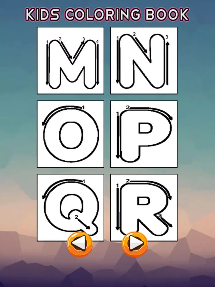 ABC Coloring Book - Alphabets Drawing Pages and Painting Educational Learning skill Games For Kid & Toddler iPad Screenshots