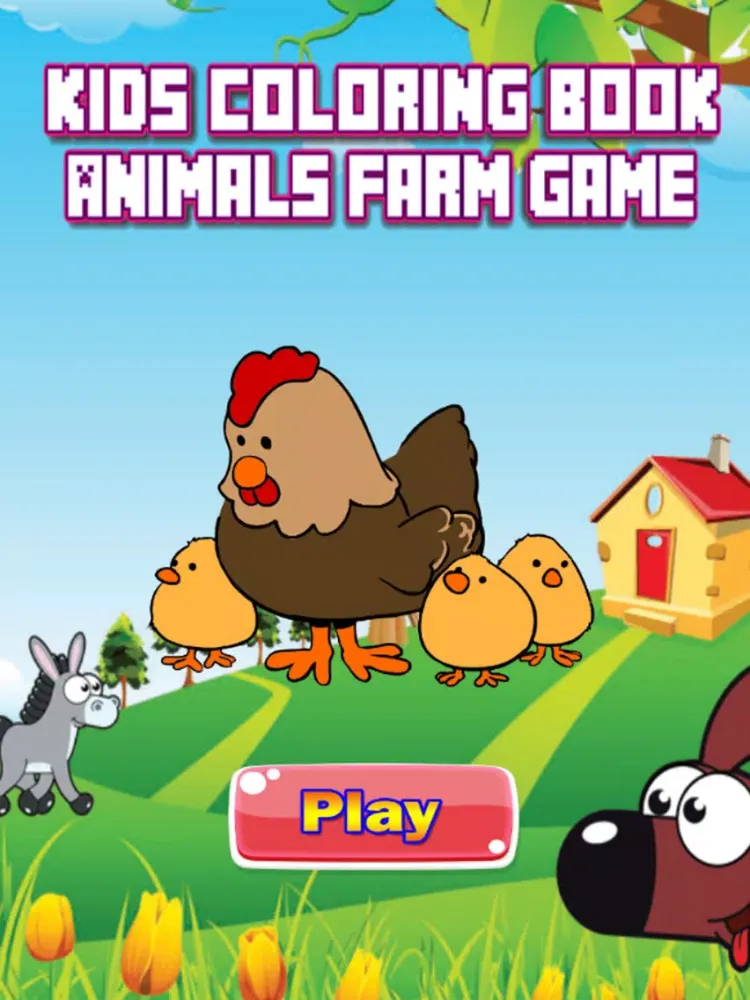 Capturas de pantalla de Animals Farm Coloring Book - Drawing Pages and Painting Educational Learning skill Games For Kid & Toddler iPad 