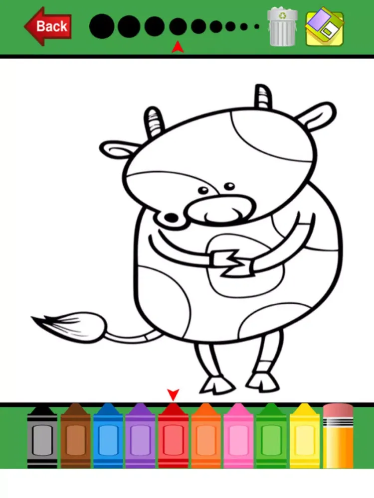 Capturas de pantalla de Animals Farm Coloring Book - Drawing Pages and Painting Educational Learning skill Games For Kid & Toddler iPad 