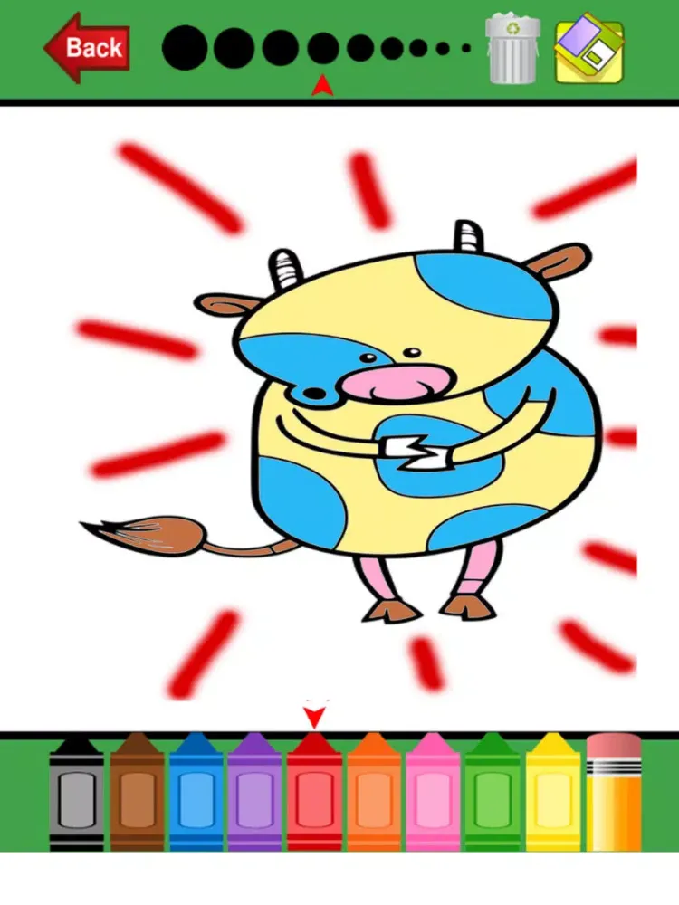 Capturas de pantalla de Animals Farm Coloring Book - Drawing Pages and Painting Educational Learning skill Games For Kid & Toddler iPad 