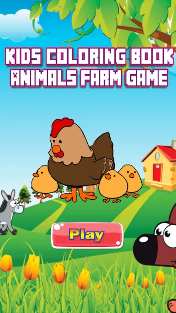Capturas de pantalla de Animals Farm Coloring Book - Drawing Pages and Painting Educational Learning skill Games For Kid & Toddler