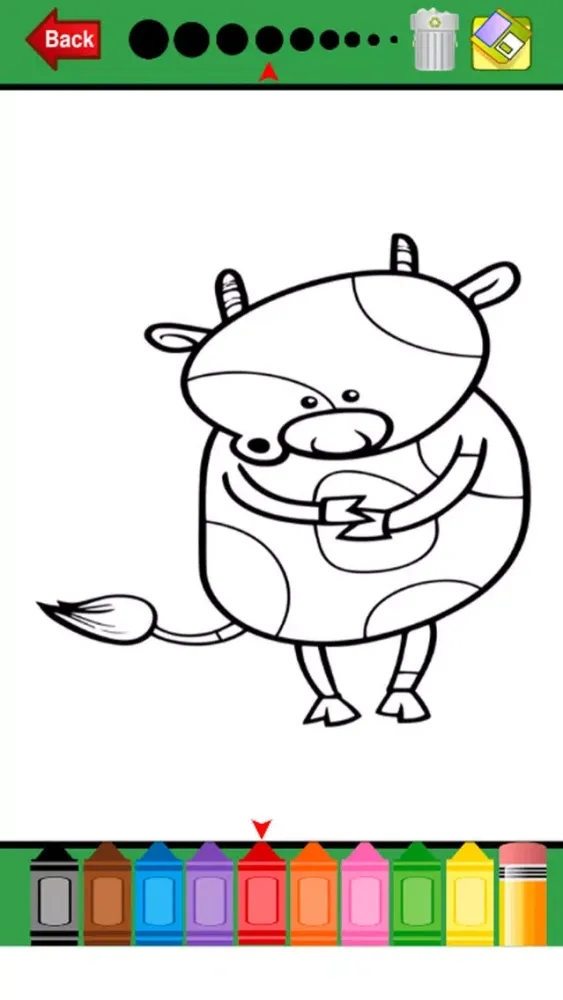 Capturas de pantalla de Animals Farm Coloring Book - Drawing Pages and Painting Educational Learning skill Games For Kid & Toddler
