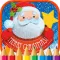 Santa Claus Coloring Page Christmas Book for Kids