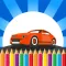 Kids Vehicle Coloring Book Drawing Painting Game