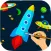 Outer Space Coloring Book - Astronaut Alien Spacecraft Draw & Paint Pages Learning Games For Kids