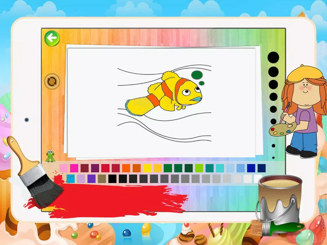 Capturas de tela do Sea Animal Coloring Pages Kids Painting Game iPad 