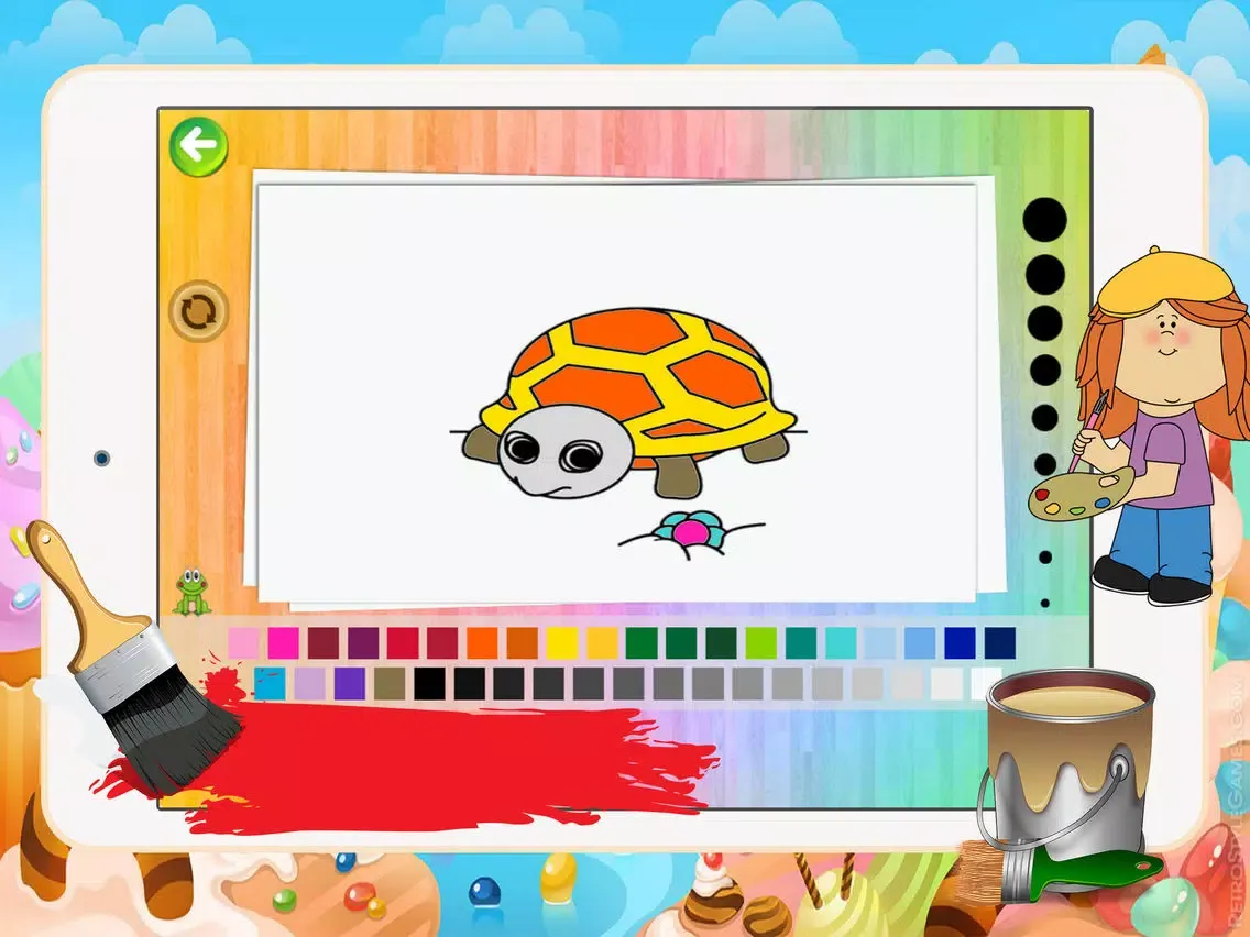 Capturas de tela do Sea Animal Coloring Pages Kids Painting Game iPad 