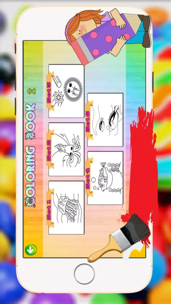 Capturas de tela do Sea Animal Coloring Pages Kids Painting Game