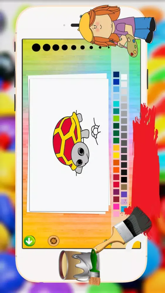 Capturas de tela do Sea Animal Coloring Pages Kids Painting Game