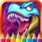 Dinosaur Coloring Pages Little Kids Painting Game