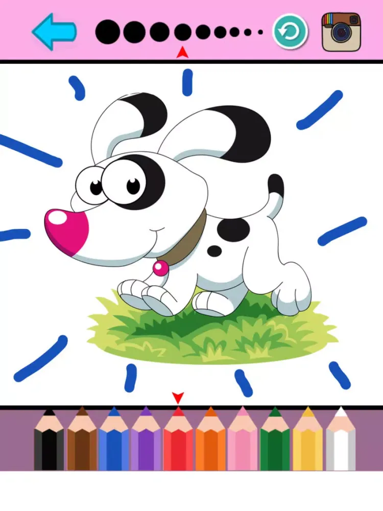 Captures d'écran de Puppy Dog Coloring Pages Animals Painting Drawing iPad 