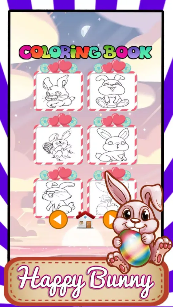 Tangkapan layar Easter Bunny Coloring Pages Easter Egg Memory Game