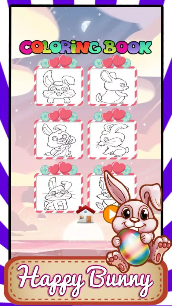 Tangkapan layar Easter Bunny Coloring Pages Easter Egg Memory Game