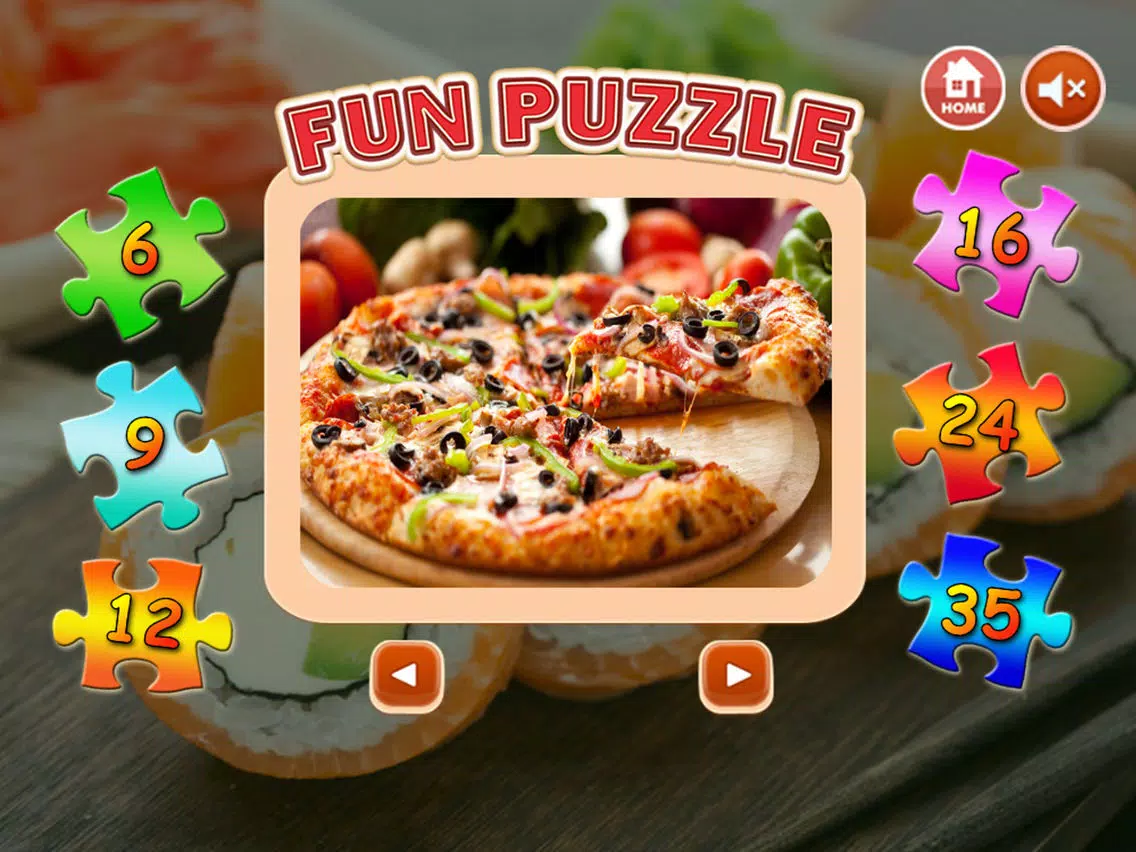 Скриншоты Food Jigsaw - Learning fun puzzle game iPad 