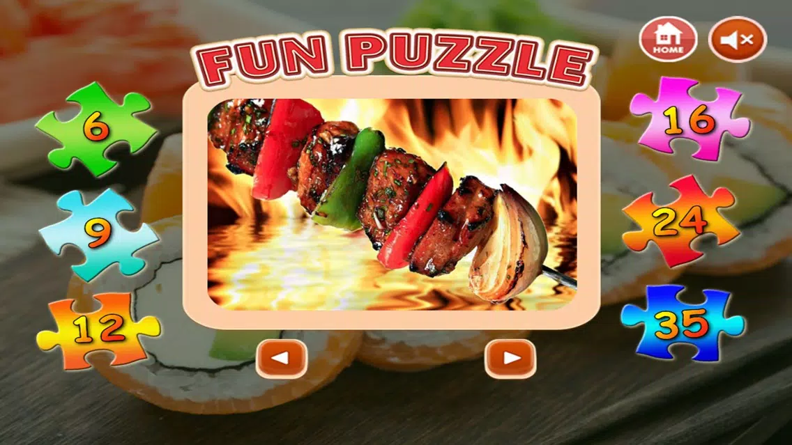Скриншоты Food Jigsaw - Learning fun puzzle game