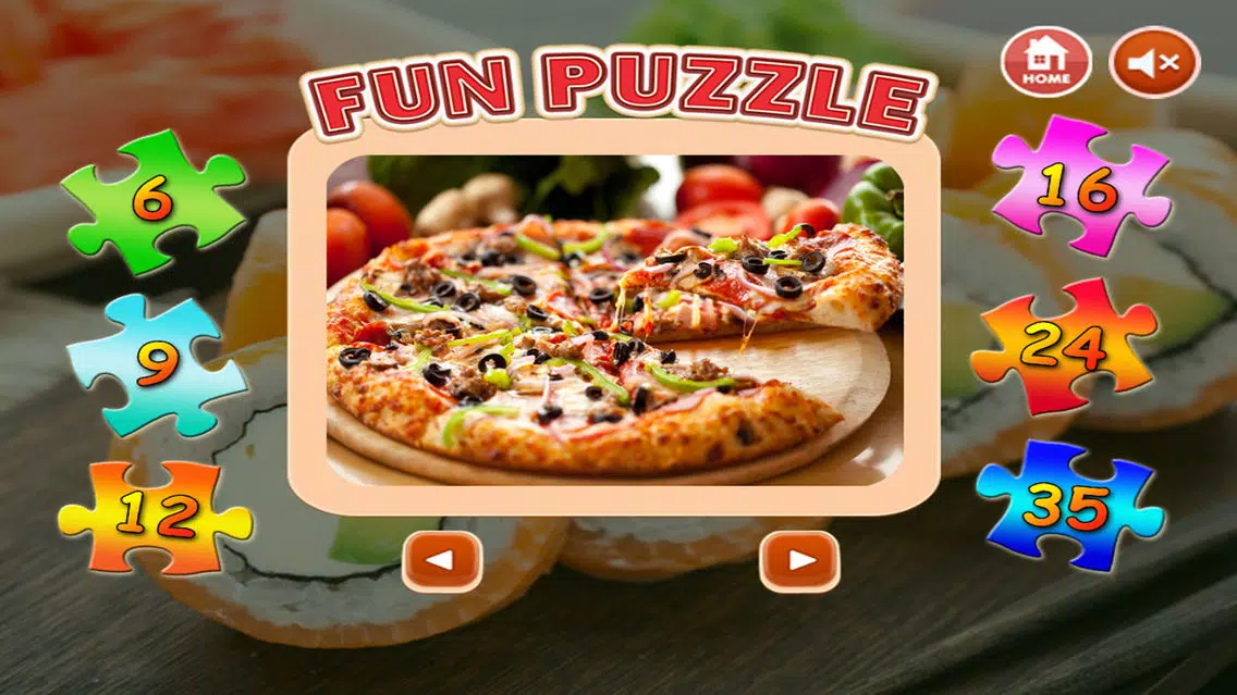Скриншоты Food Jigsaw - Learning fun puzzle game