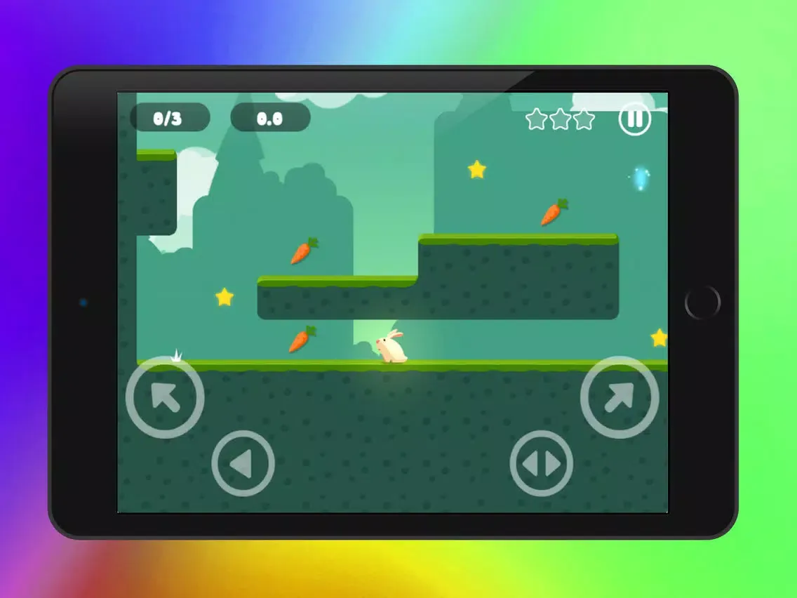 Ảnh chụp màn hình của Greedy Rabbit - jump and run fun games for free iPad 