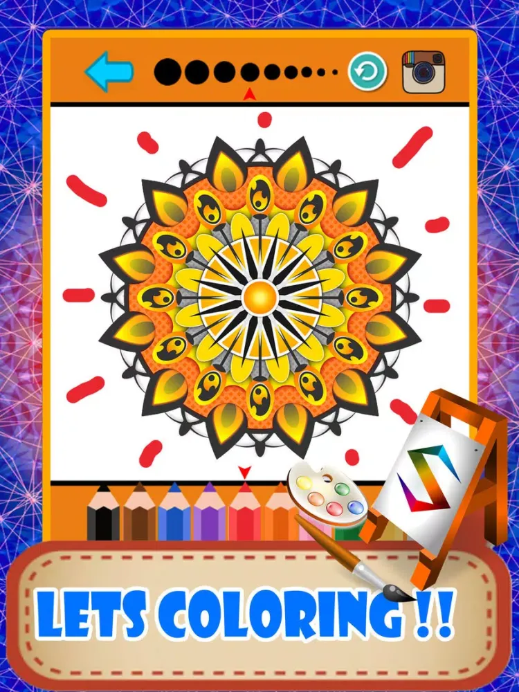 ภาพหน้าจอของ Mandala Coloring Pages Adults Mandalas Books App iPad 