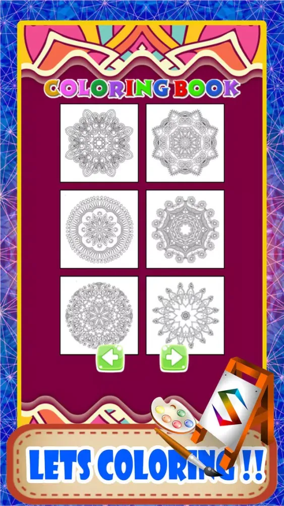 ภาพหน้าจอของ Mandala Coloring Pages Adults Mandalas Books App