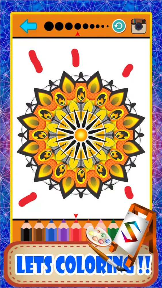 ภาพหน้าจอของ Mandala Coloring Pages Adults Mandalas Books App