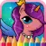 Pony Animal Coloring Pages Little Book Painting