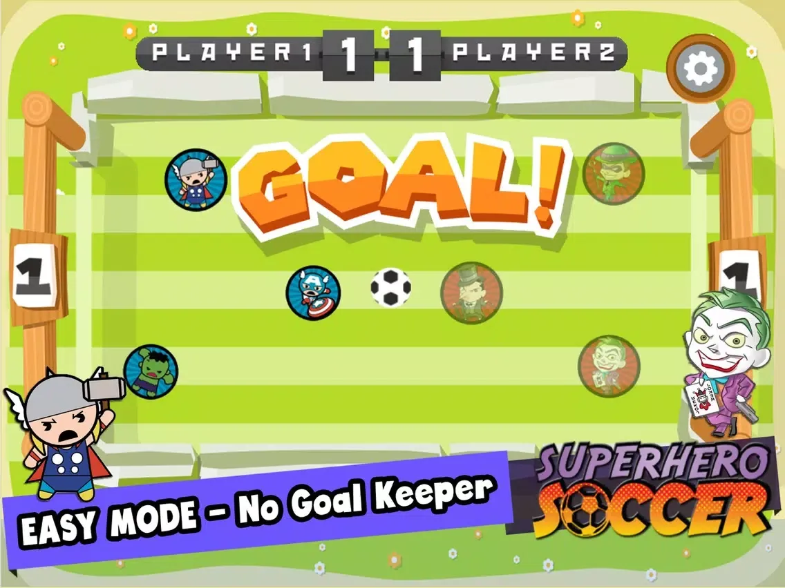 Super Hero Soccer - Kick Goal Sport Games for Kids iPad  স্ক্রিনশট